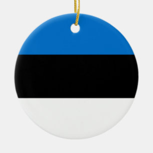 Ornement avec drapeau d'Estonie