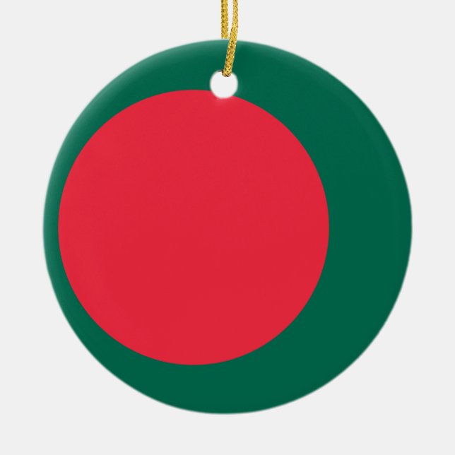Ornement avec drapeau du Bangladesh (Devant)