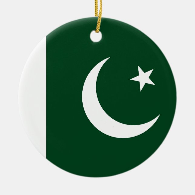 Ornement avec drapeau du Pakistan (Devant)