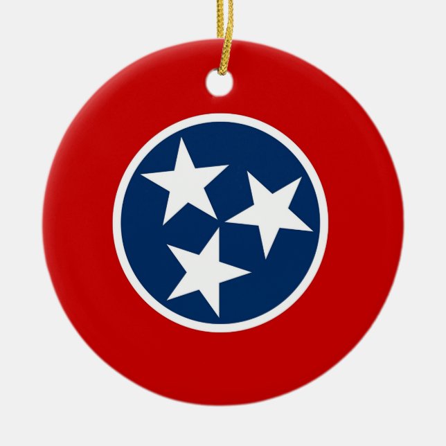 Ornement avec drapeau du Tennessee (Devant)