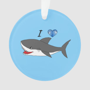 Ornement avec la conception mignonne de requins