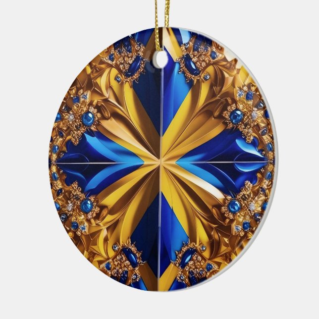 Ornement avec Suède Couleurs Design (Gauche)