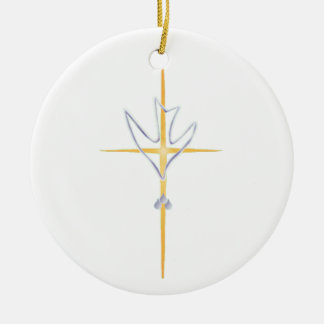 Ornement baptismal rond
