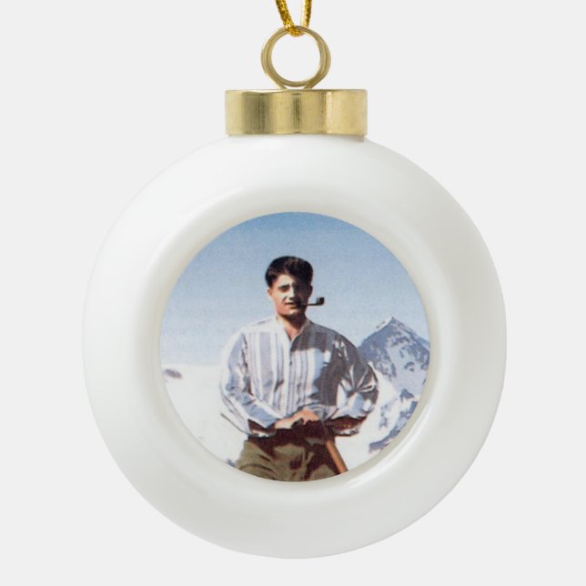 Ornement béni de Noël de Pier Giorgio Frassati (Devant)