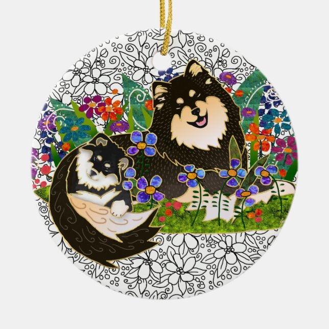 ORNEMENT BINDI FINNISH LAPPHUND (Devant)