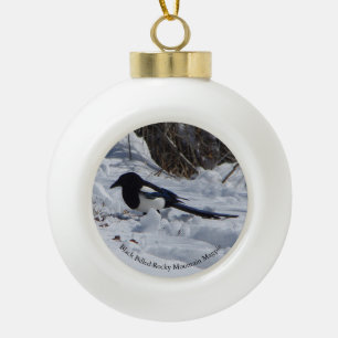Ornement Black Billed Rocky Mountain Magpie