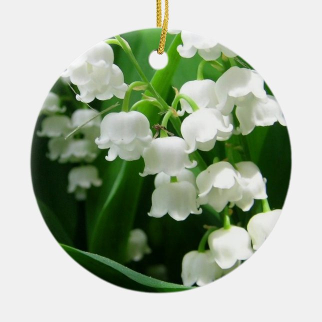 Ornement blanc du muguet (Devant)