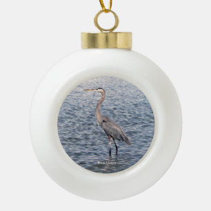 Ornement boule d'eau ou flocon de neige du Héron b