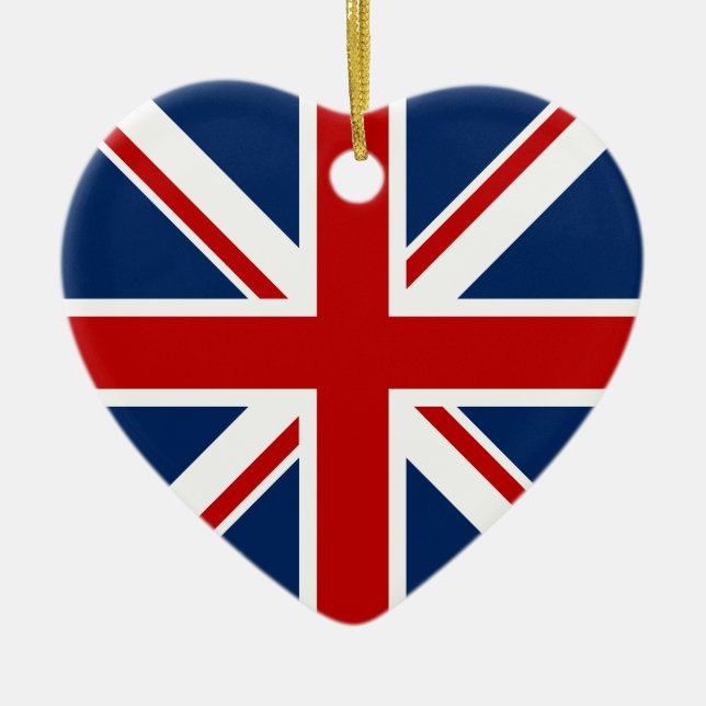 Ornement britannique de Noël de drapeau (Devant)