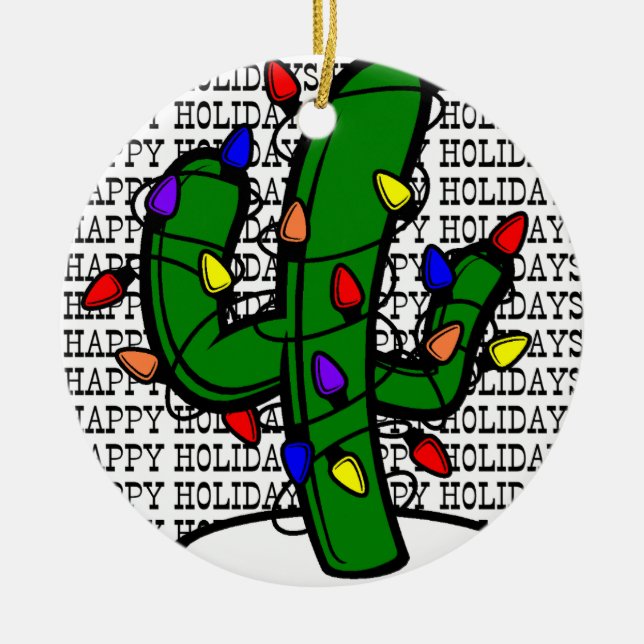 Ornement Cactus de Noël (Devant)