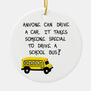Ornement cadeau de conducteur d'autobus - Devis av