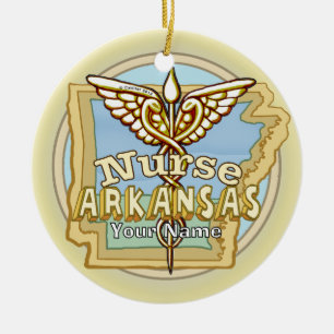Ornement Caducée d'infirmière de l'Arkansas 