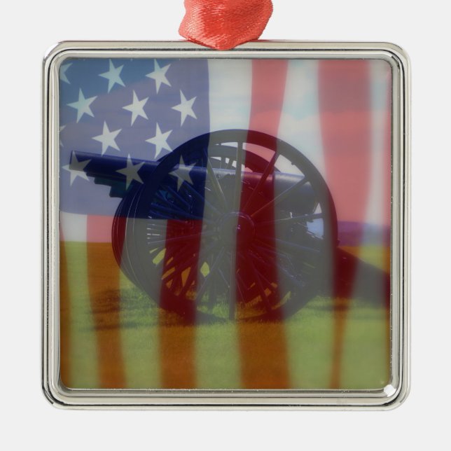 Ornement Cannon & Drapeau (Devant)