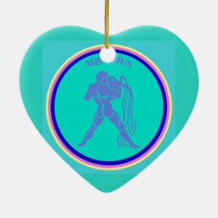 Ornement cardiaque Aquarius