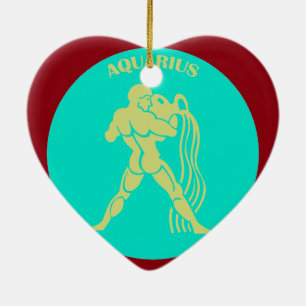 Ornement cardiaque Aquarius