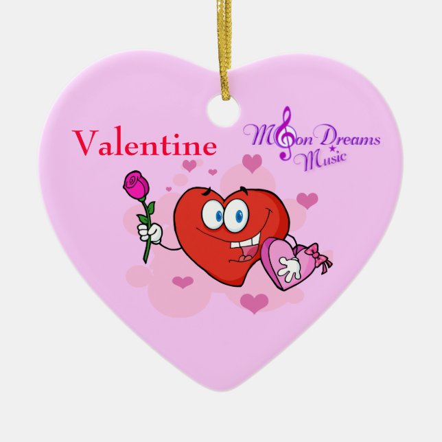 Ornement cardiaque de Valentine (Devant)