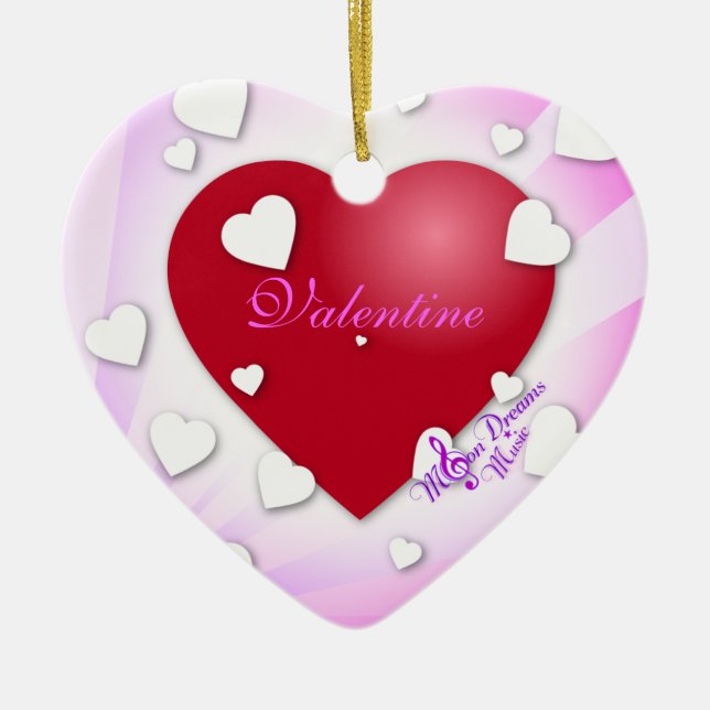 Ornement cardiaque de Valentine (Devant)