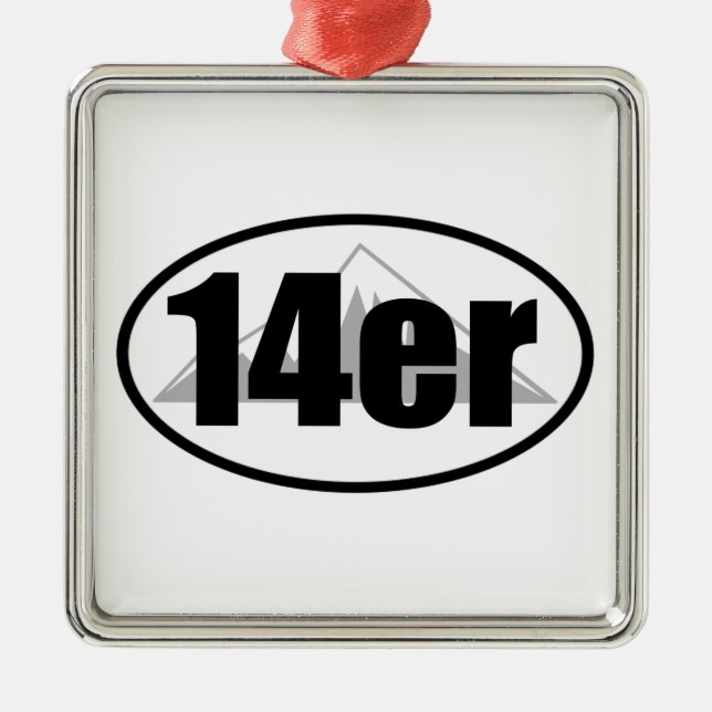 Ornement Carré Argenté 14er (Devant)