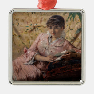 Ornement Carré Argenté Albert Edelfeel - La Parisienne de lecture