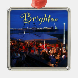 Ornement Carré Argenté Amusez-vous à Brighton !