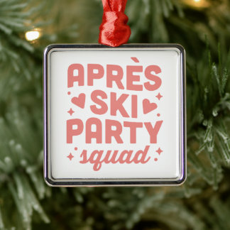 Ornement Carré Argenté Apres ski cocktail party girl squad pink aesthetic