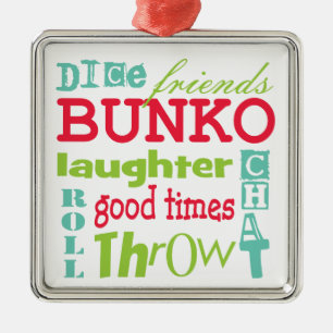 Ornement Carré Argenté Art de souterrain de Bunko par Artinspired