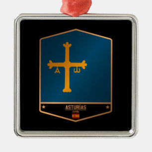 Ornement Carré Argenté Asturies