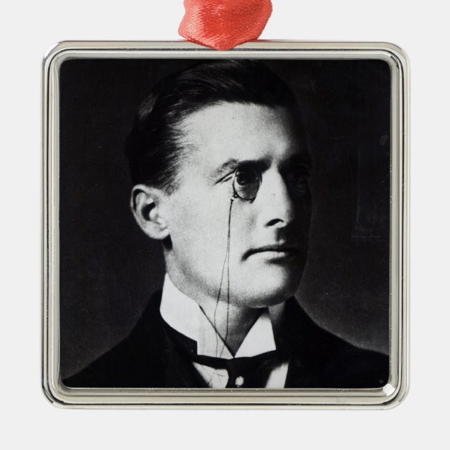 Ornement Carré Argenté Austen Chamberlain (Devant)