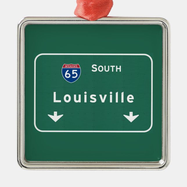 Ornement Carré Argenté Autoroute d'autoroute nationale de Louisville (Devant)