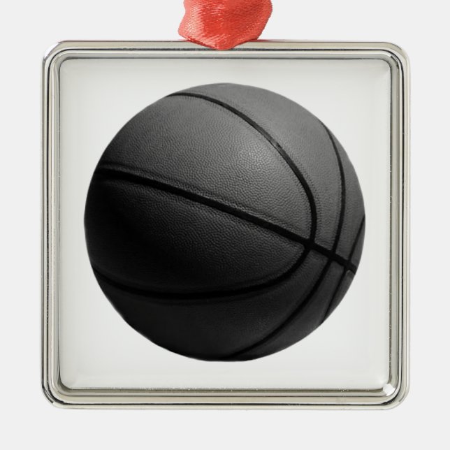 Ornement Carré Argenté Basket (Devant)