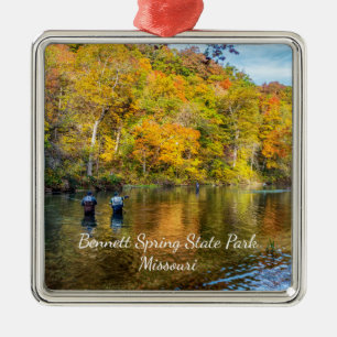 Ornement Carré Argenté Bennett Spring Autumn Fishing Premium Ornament