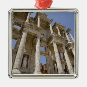 Ornement Carré Argenté Bibliothèque de Celsus, construite en 114-117 aprè