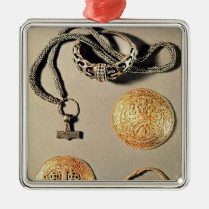 Ornement Carré Argenté Bijoux TtoB LtoR de Viking