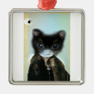 ORNEMENT CARRÉ ARGENTÉ BOOM !