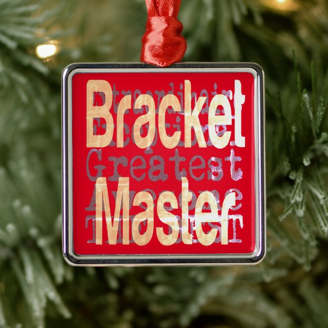 Ornement Carré Argenté Bracket Master Extraordinaire (Arbre)