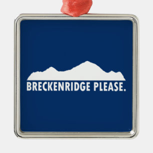Ornement Carré Argenté Breckenridge Please
