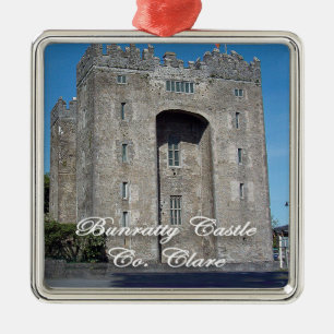 Ornement Carré Argenté Bunratty Castle, irlandais, irlandais