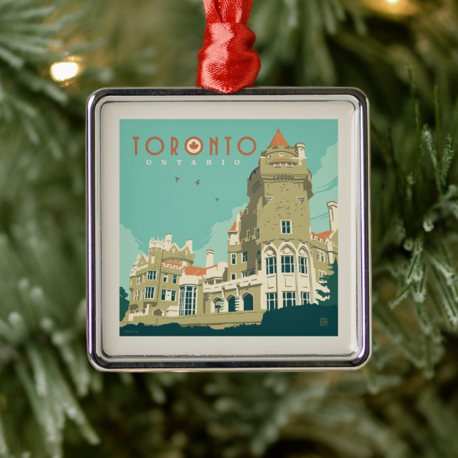 Ornement Carré Argenté Canada | Toronto, Casa Loma (Arbre)