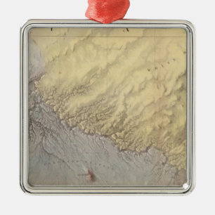 Ornement Carré Argenté Canyon grand de l'Arizona