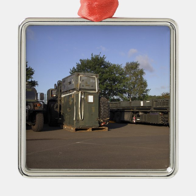 Ornement Carré Argenté Cargaison en préparation (Devant)