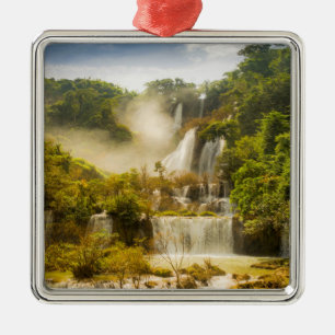 Ornement Carré Argenté Cascade   Thaïlande de Thi Lor Su