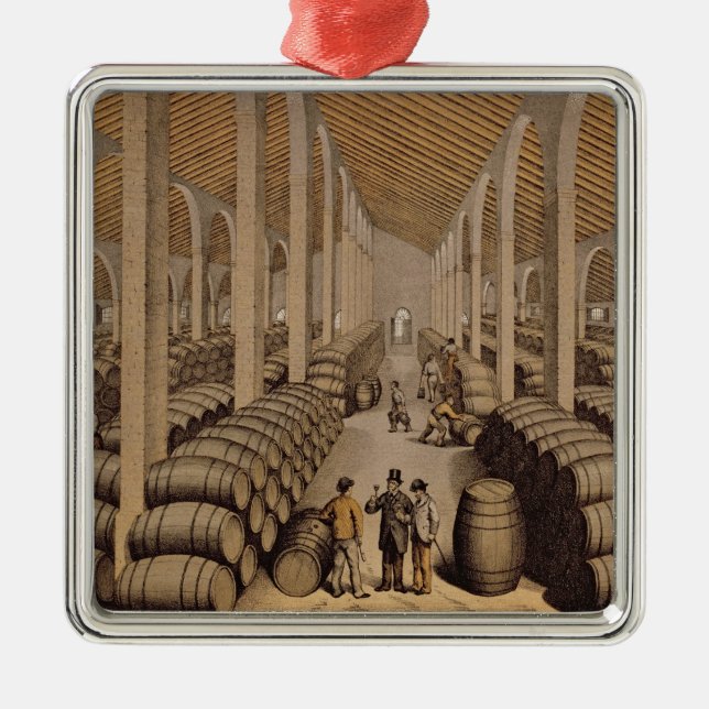 Ornement Carré Argenté Cave à Jerez de la Frontera (Devant)