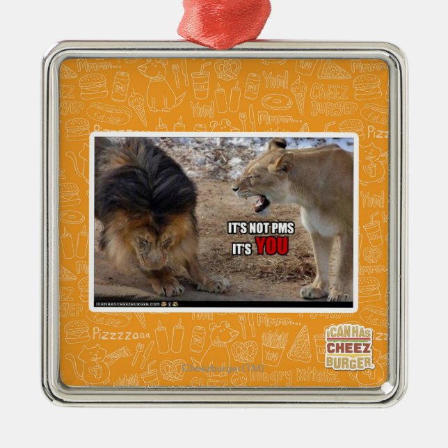 Ornement Carré Argenté C'est VOUS ! (Devant)