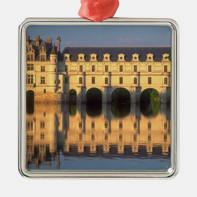 Ornement Carré Argenté Château de Chenonceau, Cher, Loir-et-Cher, (Devant)