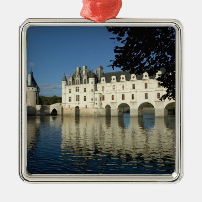 Ornement Carré Argenté Château de Chenonceau, fleuve Cher, Loir-et-Cher,  (Devant)