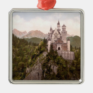 ORNEMENT CARRÉ ARGENTÉ CHÂTEAU DE NEUSCHWANSTEIN