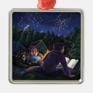 Ornement Carré Argenté Chevaliers d'été