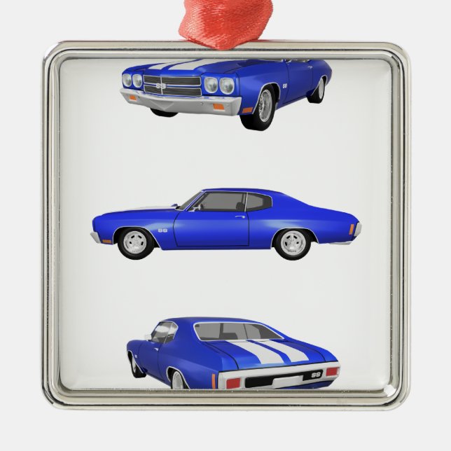 Ornement Carré Argenté Chevelle 1970 solides solubles : (Devant)