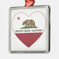 coeur de plage de Newport de drapeau de la