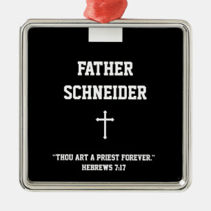 Ornement Carré Argenté Collier religieux du prêtre catholique du clergé